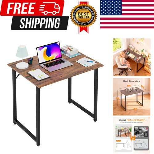 Inch computer desk brown - |,