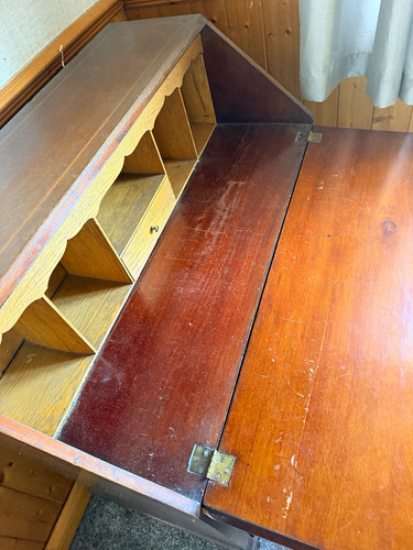 Antique rosewood bureau - antique,